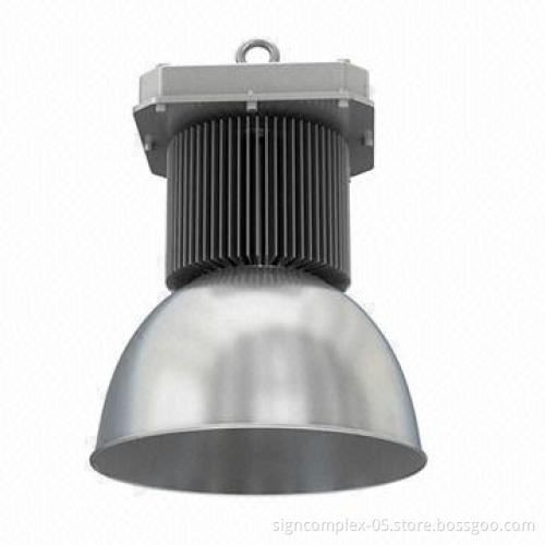 LED high bay lights, mainly use aluminum alloy as the material with glass lens and 250W power